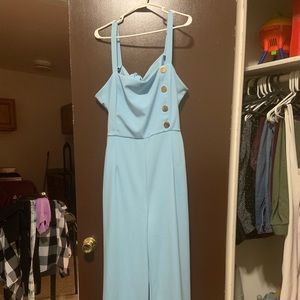 Baby blue jumpsuit